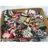 Image 2 : BOX LOT ASSORTED VINTAGE HOME MADE ORNAMENTS