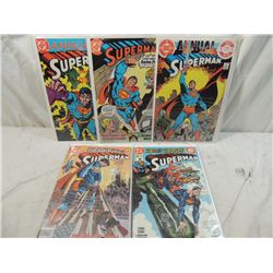 LOT 5 DC SUPERMAN COMICS