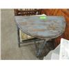 Image 1 : SHABBY CHIC DISTRESSED HALF MOON SIDE TABLE