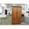 Image 1 : STUNNING MEDIUM WOOD ARMOIRE