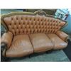 Image 2 : VINTAGE VICTORIAN LEATHER SOFA