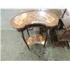 Image 3 : ANTIQUE KIDNEY SHAPE DETAIL INLAY SIDE TABLE