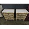 Image 1 : PAIR VINTAGE NIGHT STANDS W/ DRAWERS