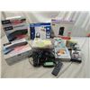 Image 1 : BOX LOT ASSORTED ELECTROINCS: DVD, CORDS