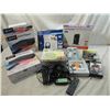 Image 2 : BOX LOT ASSORTED ELECTROINCS: DVD, CORDS