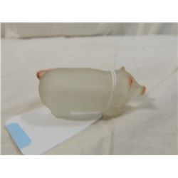 FROSTED GLASS PIG FIGURE