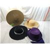 Image 2 : WOODEN HAT BOX W/ 3 LADIES HAT