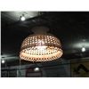 Image 1 : VINTAGE WICKER HANGING LIGHT FIXTURE