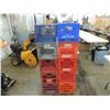 Image 1 : LOT 10 PLASTIC MILK CRATES