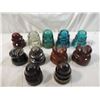 Image 1 : LOT 11 ASSORTED GLASS & CERAMIC INSULATORS