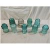 Image 1 : LOT 9 ASSORTED GLASS INSULATORS