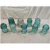 Image 2 : LOT 9 ASSORTED GLASS INSULATORS