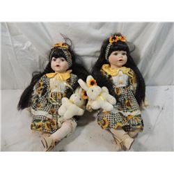 LOT 2 SUNFLOWER DOLLS