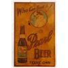 Image 1 : Early Pearl Beer Tin Sign