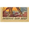Image 4 : World War II "Our Fighters Deserve Our Best"Poster