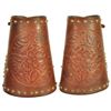 Image 1 : Tooled Leather Cowboy Cuffs