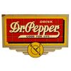 Image 1 : Dr. Pepper Double Sided Metal Die Cut Sign