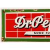 Image 2 : Dr. Pepper Red Brick Porcelain Sign