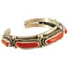 Image 3 : Silver and Coral Bracelet