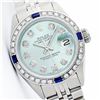 Image 1 : Rolex Stainless Steel Diamond and Sapphire DateJust Ladies Watch