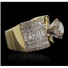 Image 2 : 18KT Yellow Gold 5.61ctw Diamond Ring