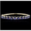 Image 1 : 14KT Yellow Gold 11.10ctw Sapphire and Diamond Bracelet