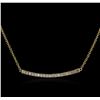 Image 2 : 14KT Yellow Gold 0.84ctw Diamond Necklace