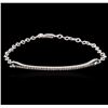 Image 1 : 14KT White Gold 0.26ctw Diamond Bracelet