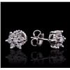 Image 2 : 14KT White Gold 0.60ctw Diamond Earrings
