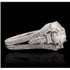 Image 2 : 18KT White Gold 2.17ctw Diamond Ring