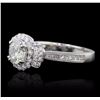 Image 4 : 18KT White Gold 2.09ctw Diamond Ring