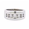 Image 1 : 14KT White Gold 1.26ctw Diamond Ring