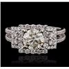 Image 1 : 18KT White Gold 2.19ctw Diamond Ring