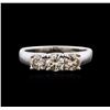 Image 1 : 14KT White Gold 0.90ctw Diamond Ring