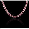 Image 1 : 14KT Yellow Gold 38.43ctw Ruby & Diamond Necklace