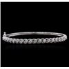 Image 1 : 14KT White Gold 1.33ctw Diamond Bracelet