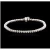 Image 2 : 14KT White Gold 1.87ctw Diamond Tennis Bracelet