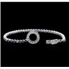Image 3 : 1.52ctw Sapphire and Diamond Bracelet - 18KT White Gold