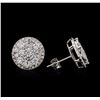 Image 2 : 2.83ctw Diamond Earrings - 14KT White Gold