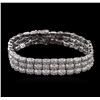 Image 1 : 5.50ctw Diamond Bracelet - 14KT White Gold