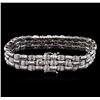 Image 2 : 5.50ctw Diamond Bracelet - 14KT White Gold