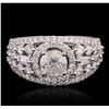 Image 1 : 18KT White Gold 2.23ctw Diamond Ring