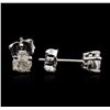 Image 2 : 14KT White Gold 0.68ctw Diamond Stud Earrings