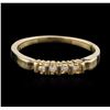 Image 1 : 14KT Yellow Gold 0.03ctw Diamond Ring