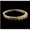 Image 2 : 14KT Yellow Gold 0.03ctw Diamond Ring