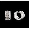 Image 2 : 0.50ctw Diamond Earrings - 14KT White Gold