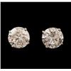 Image 1 : 5.61ctw Diamond Stud Earrings - 14KT White Gold