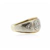 Image 2 : 14KT Yellow Gold 0.18ctw Diamond Ring