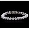 Image 1 : 14KT White Gold 3.26ctw Diamond Tennis Bracelet