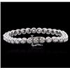 Image 2 : 14KT White Gold 3.26ctw Diamond Tennis Bracelet